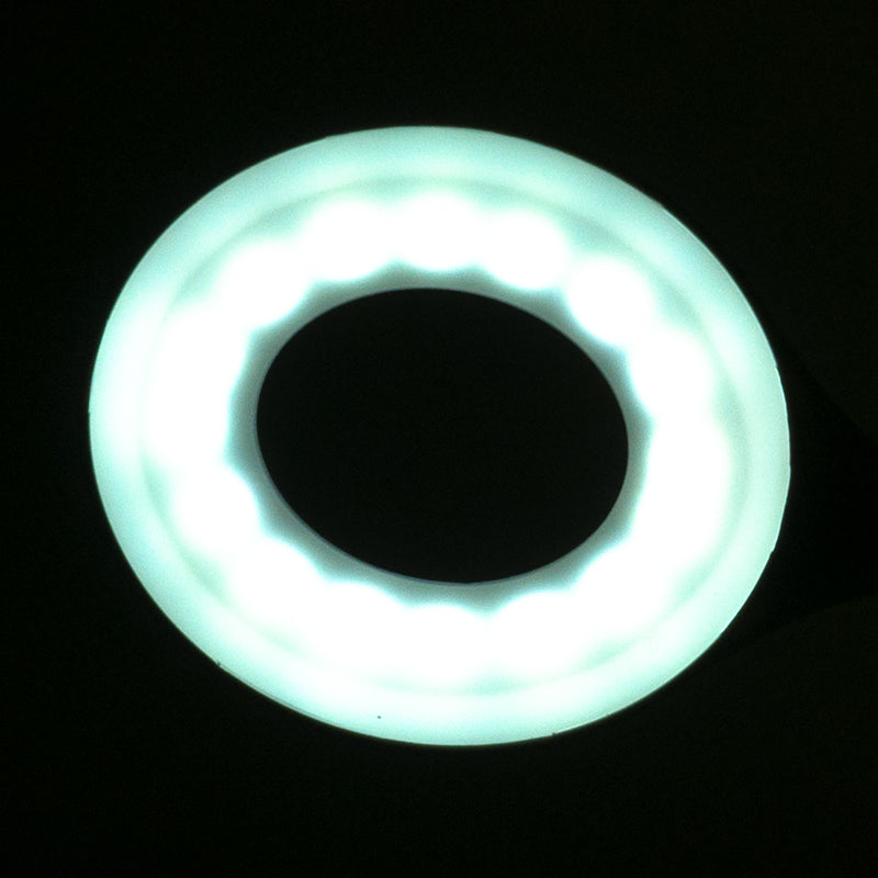 ActiveShop Snake LED Ring Desk Lamp White - LED task lamp showing its adjustable construction and controls