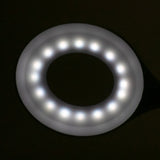 ActiveShop Snake LED Ring Desk Lamp White - LED task lamp showing its adjustable construction and controls