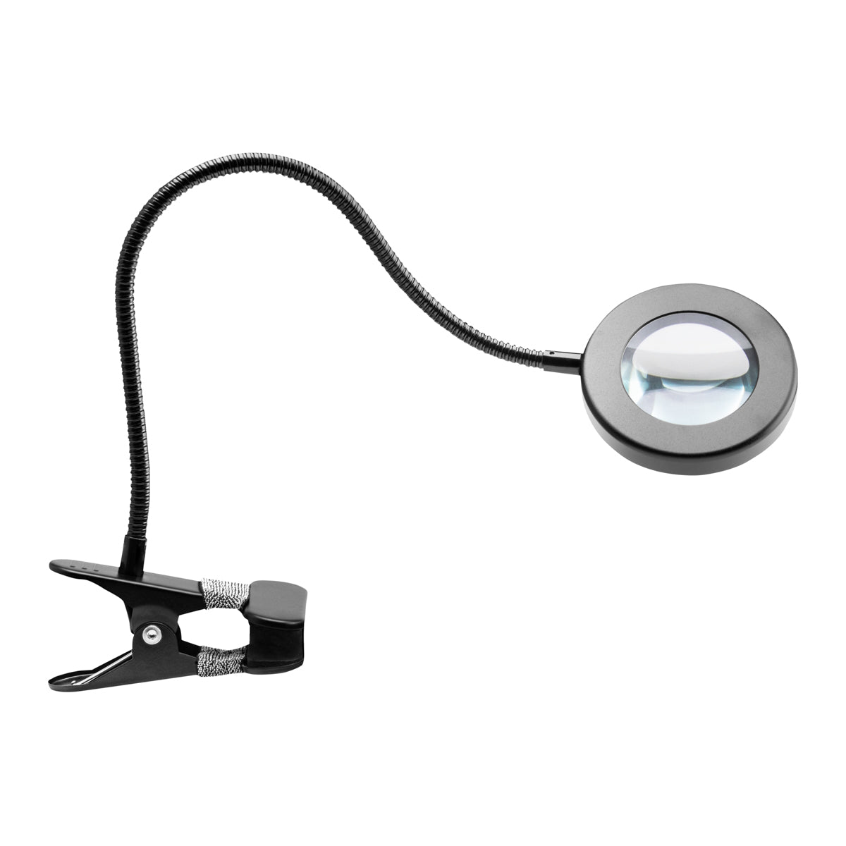 ActiveShop Snake Ring Desk Led Lamp Black - LED task lamp showing its adjustable construction and controls