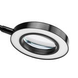ActiveShop Snake Ring Desk Led Lamp Black - LED task lamp showing its adjustable construction and controls
