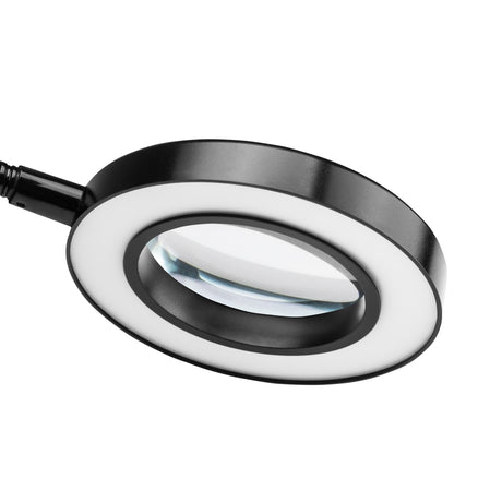 ActiveShop Snake Ring Desk Led Lamp Black - LED task lamp showing its adjustable construction and controls