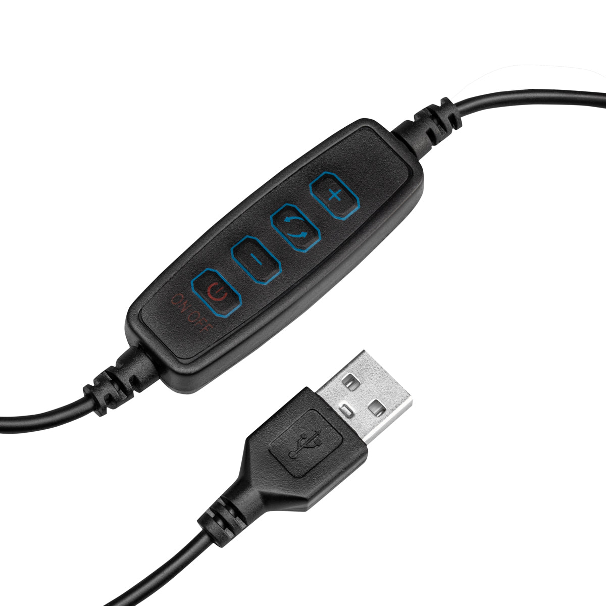 ActiveShop Snake Ring Desk Led Lamp Black - LED task lamp showing its adjustable construction and controls