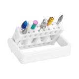 ActiveShop Stand for Exo Nail Drill Bits - arranged with the included components on a white background