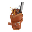 ActiveShop T11 Hairdressing Scissors Holster Brown - isolated on a white background
