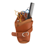 ActiveShop T11 Hairdressing Scissors Holster Brown - isolated on a white background