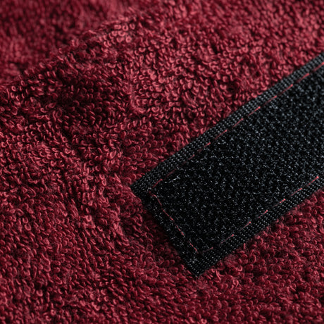 ActiveShop Terry Cosmetic Headband Burgundy - product displayed with its packaging on a dark background