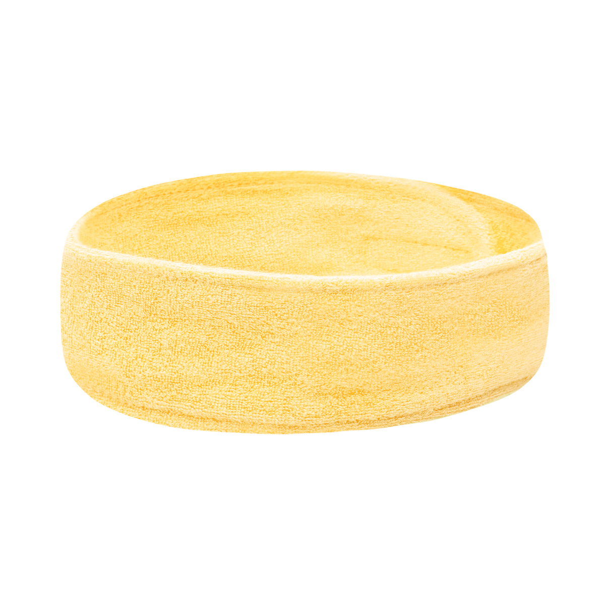 ActiveShop Terry Cosmetic Headband Yellow - isolated on a white background