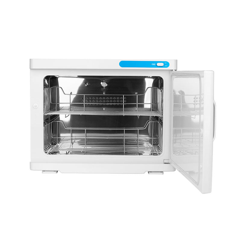ActiveShop Towel Warmer With UV-C 23L Steriliser White - towel warmer cabinet isolated on a white background