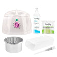 ActiveShop Tulip Waxing Kit - arranged with the included components on a white background