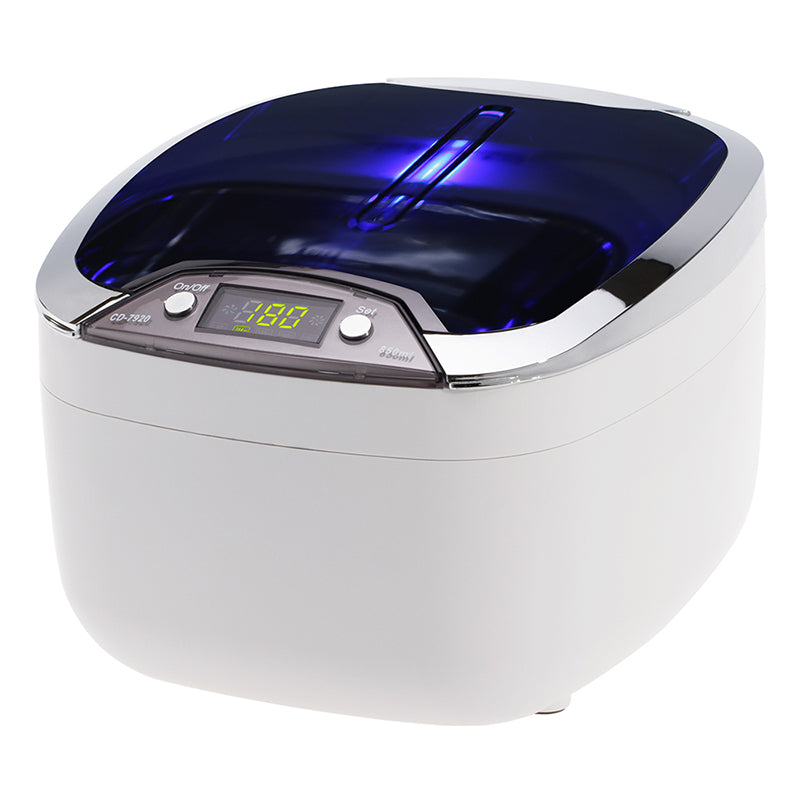 ActiveShop Ultrasonic Cleaner ACD-7920 Vol. 0.85L 55W White - device housing and functional components shown on a white background