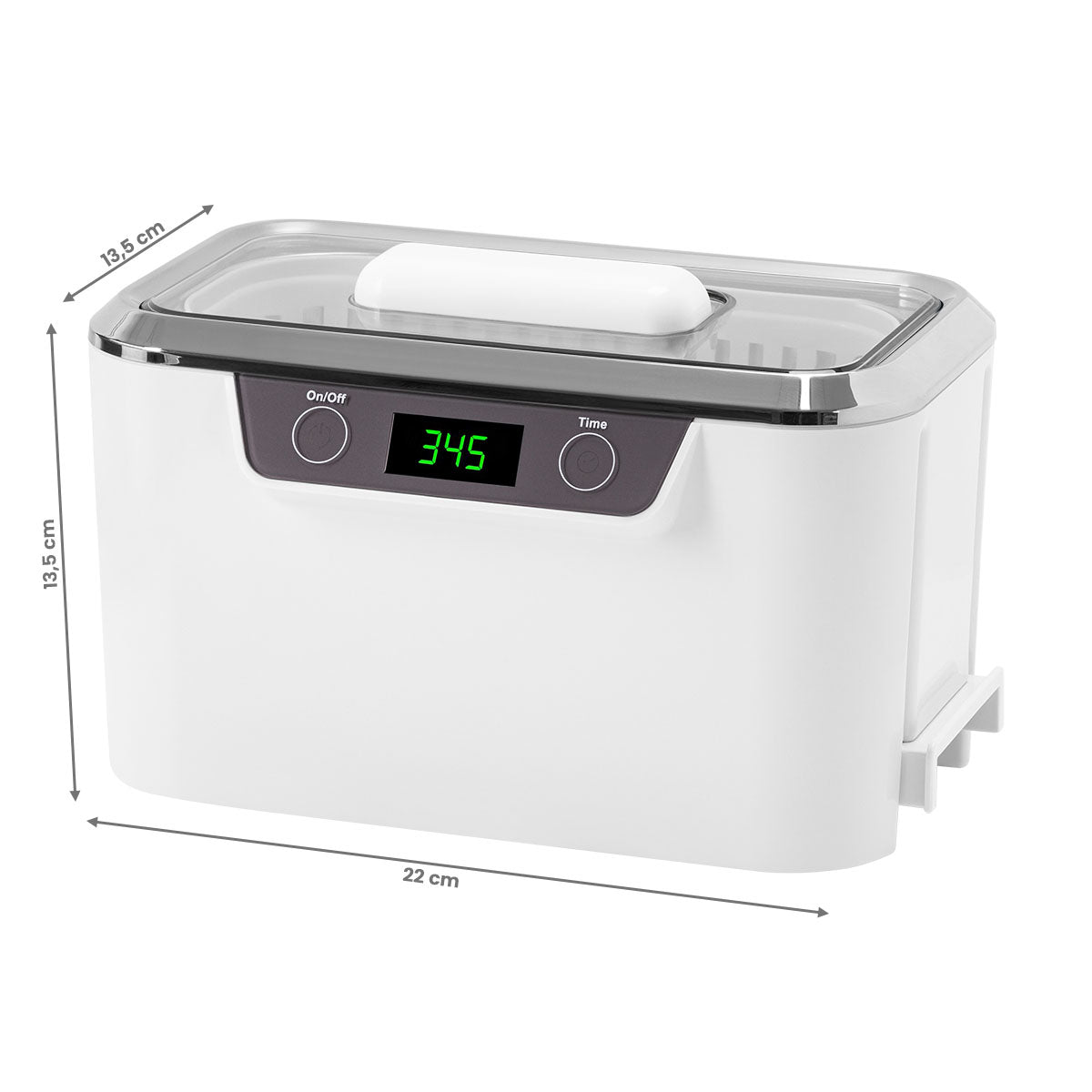 ActiveShop Ultrasonic Cleaner ACDS-300 Volume 0.8l 60w - device housing and functional components shown on a white background