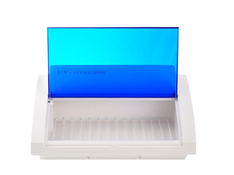ActiveShop UV-C Tool Steriliser Blue - device housing and functional components shown on a white background