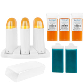 ActiveShop Valencia Waxing Kit - arranged with the included components on a white background