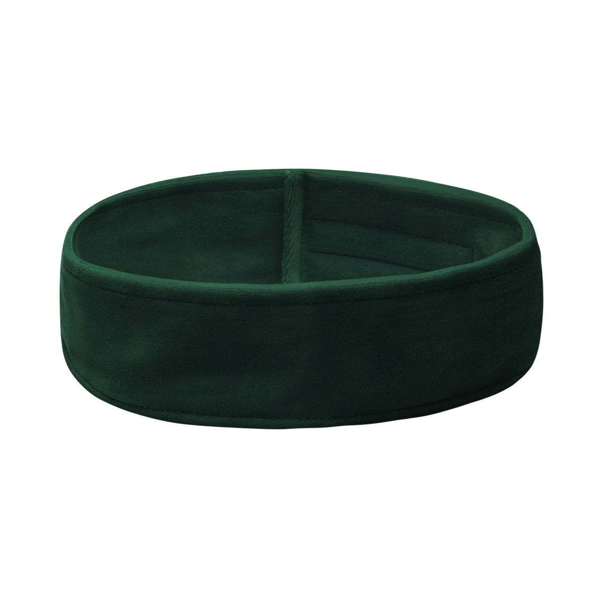 ActiveShop Velour Cosmetic Treatment Headband Bottle Green - isolated on a white background