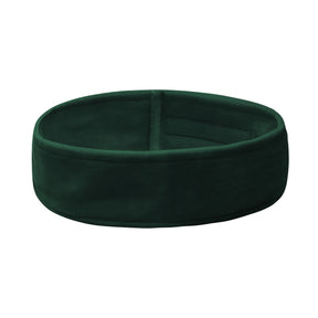 ActiveShop Velour Cosmetic Treatment Headband Bottle Green - isolated on a white background