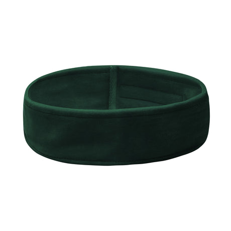 ActiveShop Velour Cosmetic Treatment Headband Bottle Green - isolated on a white background