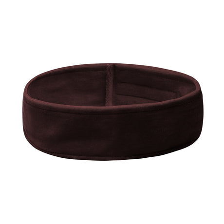 ActiveShop Velour Cosmetic Treatment Headband Brown - isolated on a white background