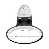 ActiveShop Wall-Mounted Hair Dryer Holder Q96 Black - styling tool shown on a white background