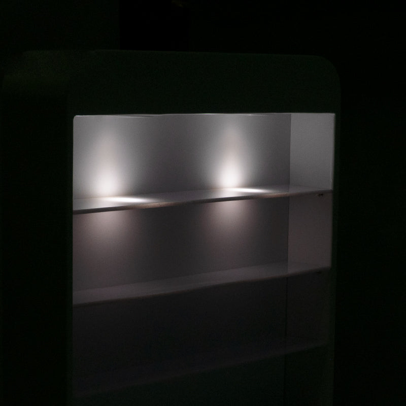 ActiveShop White Beauty Desk 310 with Built-In Absorber Right - close-up of a construction detail
