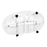 ActiveShop White Portable Folding Desk 4031 + Travel Bag - front view showing the storage and construction details