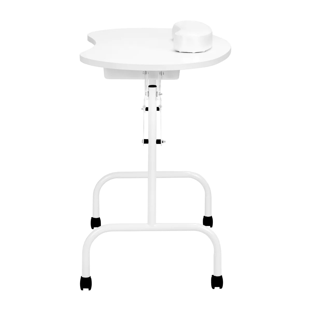 ActiveShop White Portable Folding Desk 4031 + Travel Bag - front view showing the storage and construction details