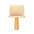 ActiveShop Wooden Neck Duster Brush - isolated on a white background