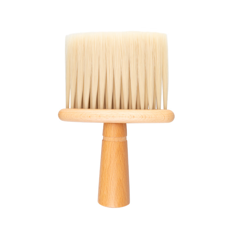ActiveShop Wooden Neck Duster Brush - isolated on a white background