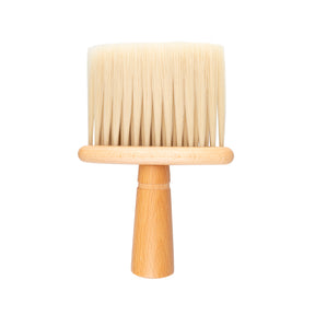 ActiveShop Wooden Neck Duster Brush - isolated on a white background