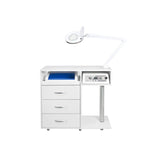 ActiveShop Y-300 White Podiatry Unit Set Max Complete Bundle - main unit with included components on a white background