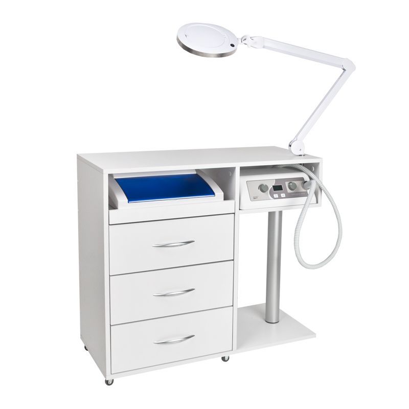 ActiveShop Y-300 White Podiatry Unit Set Max Complete Bundle - main unit with included components on a white background