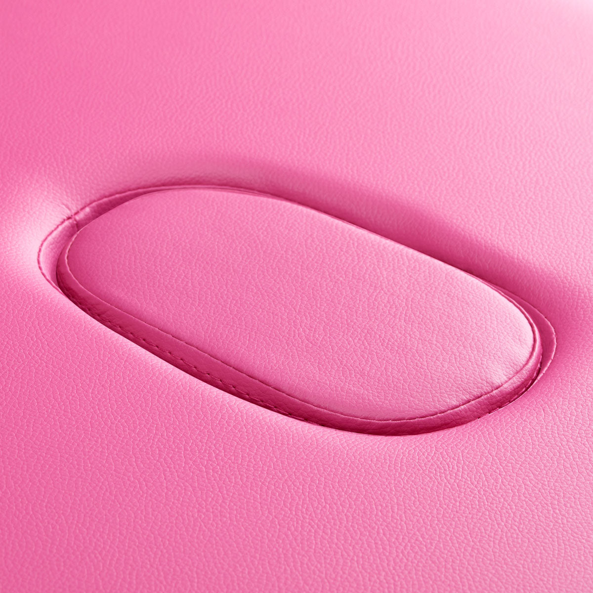 ActivFizjo Comfort Lux 2-Section Aluminium Folding Massage Table Pink & Black - close-up of the upholstery and construction details