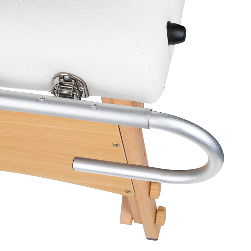 ActivFizjo Comfort Table Pad Holder - displayed in a professional treatment-room setting