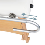 ActivFizjo Comfort Table Pad Holder - displayed in a professional treatment-room setting