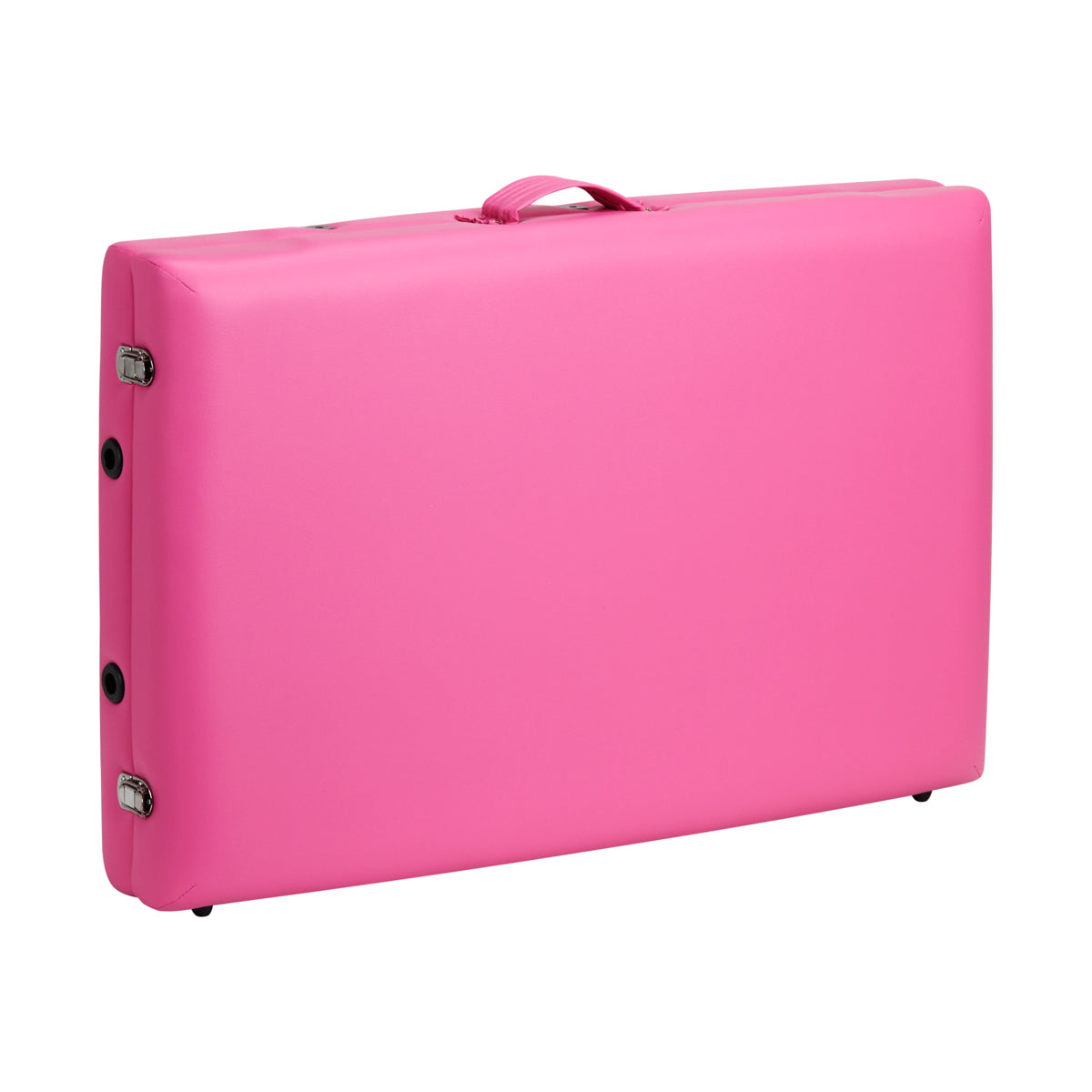 ActivFizjo Wooden Folding Massage Table Comfort Lux 2-Sections Pink - full product view on a white background