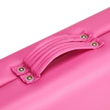 ActivFizjo Wooden Folding Massage Table Comfort Lux 2-Sections Pink - displayed in a professional treatment-room setting