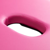 ActivFizjo Wooden Folding Massage Table Comfort Lux 2-Sections Pink - close-up of the upholstery and construction details