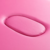 ActivFizjo Wooden Folding Massage Table Comfort Lux 2-Sections Pink - close-up of the upholstery and construction details