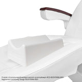 ActivPodo Pedicure Footrest For Beauty Bed White - displayed in a professional treatment-room setting