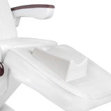 ActivPodo Pedicure Footrest For Beauty Bed White - displayed in a professional treatment-room setting