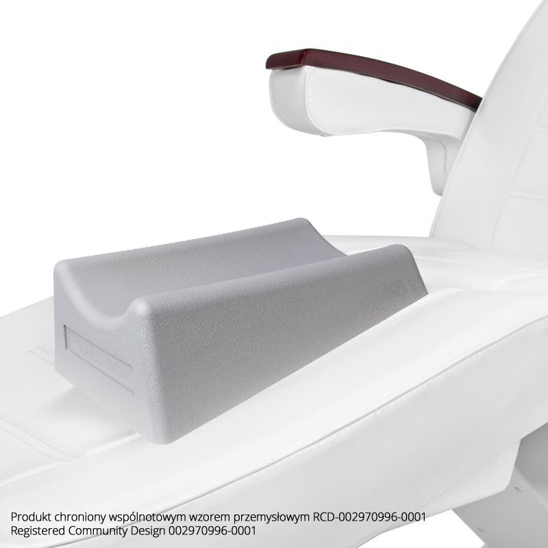 ActivPodo Pedicure Footrest Grey - displayed in a professional treatment-room setting