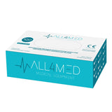 All4Med Disposable Diagnostic Nitrile Gloves Black - arranged with the included components on a white background