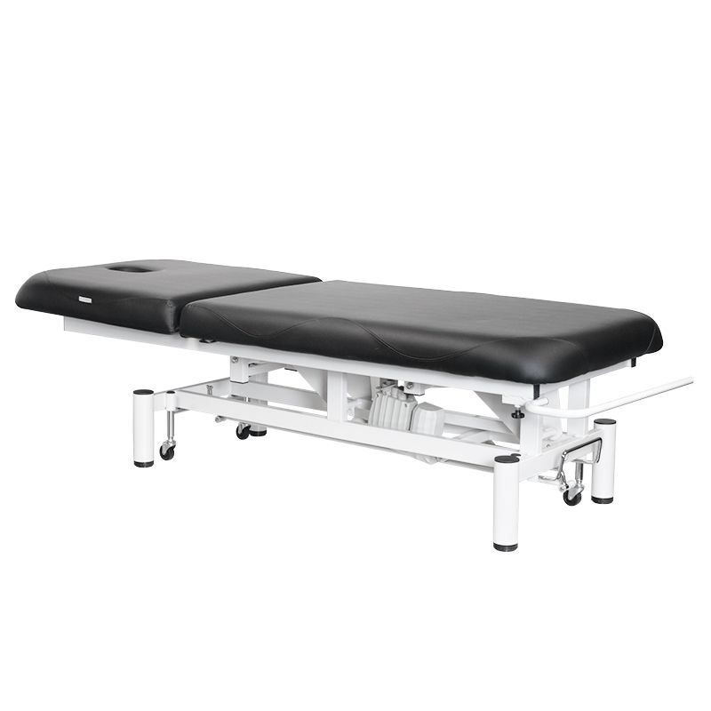 Azzurro 684 1-Motor Electric Massage Bed Black - full product view on a white background