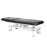 Azzurro 684 1-Motor Electric Massage Bed Black - full product view on a white background