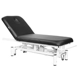 Azzurro 684 1-Motor Electric Massage Bed Black - full product view on a white background