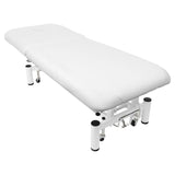 Azzurro 684 1-Motor Electric Massage Bed White - full product view on a white background