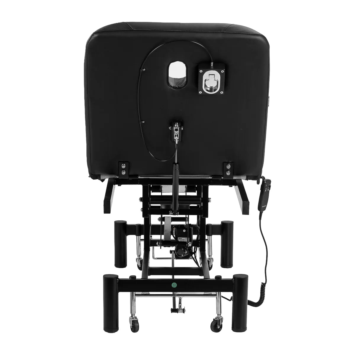 Azzurro 684A 1-Motor Electric Massage Bed Black - full product view on a white background