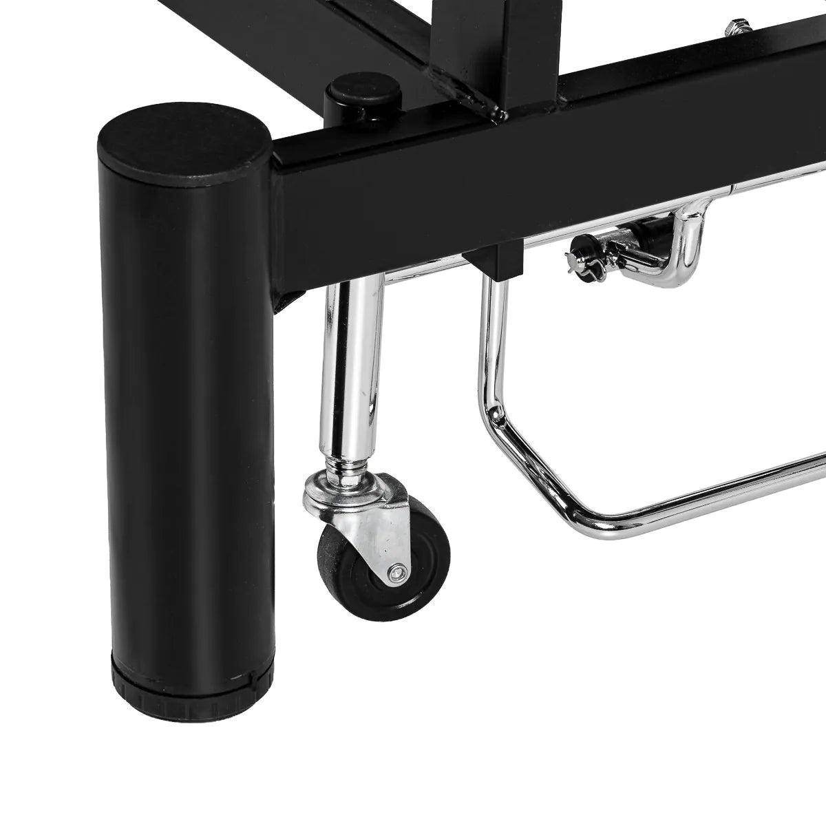 Azzurro 684A 1-Motor Electric Massage Bed Black - full product view on a white background