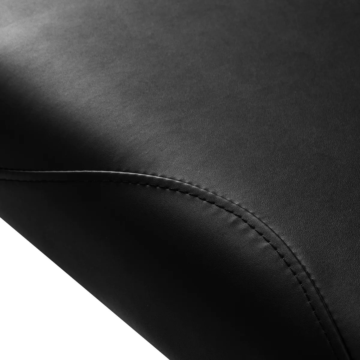 Azzurro 684A 1-Motor Electric Massage Bed Black - close-up of the upholstery and construction details
