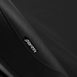 Azzurro 684A 1-Motor Electric Massage Bed Black - close-up of the upholstery and construction details