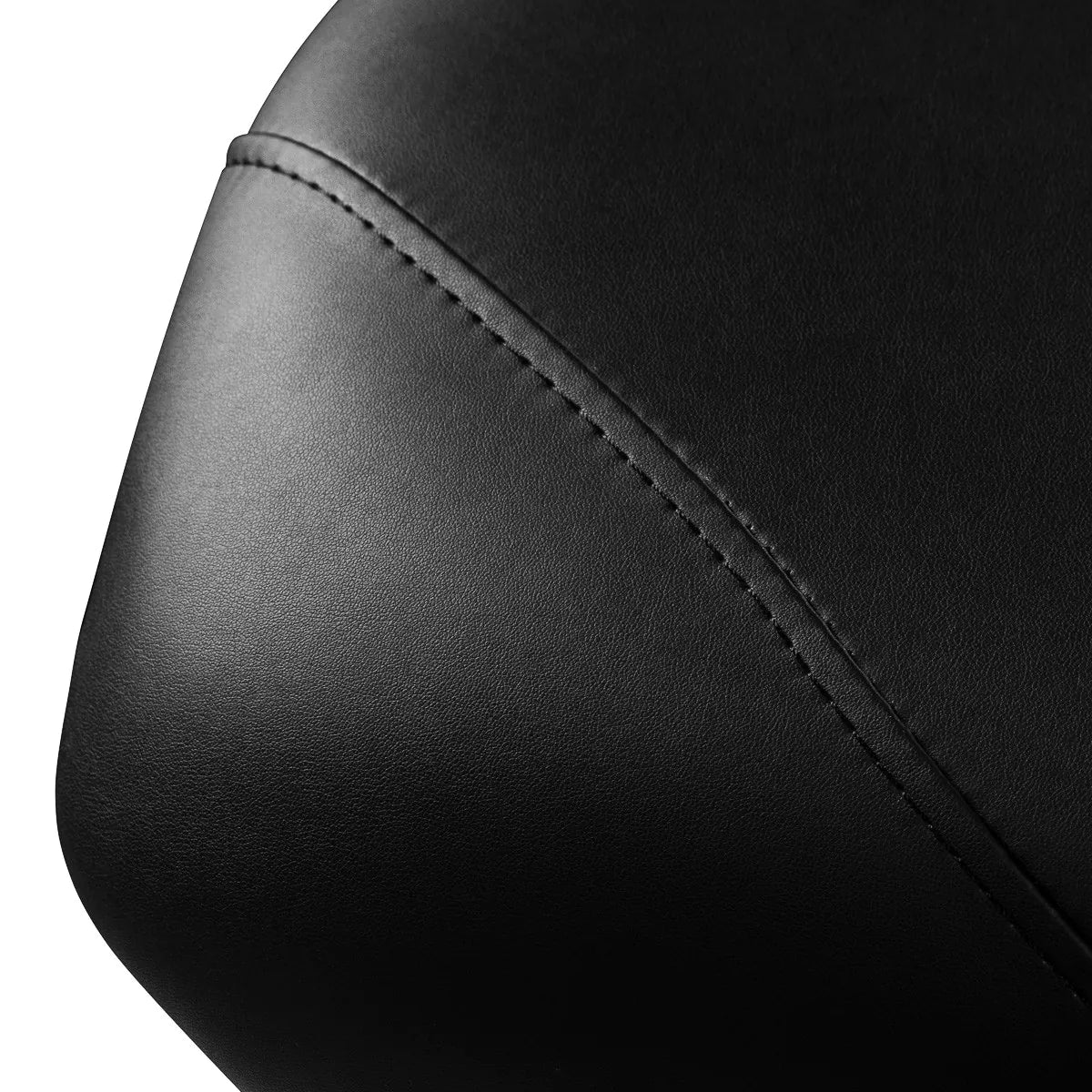Azzurro 684A 1-Motor Electric Massage Bed Black - close-up of the upholstery and construction details